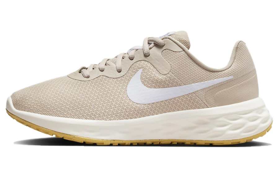 Nike Nike REVOLUTION 6 Cushioning Abrasion Resistant Low top Running Shoes Women's Ecru Wide Fit