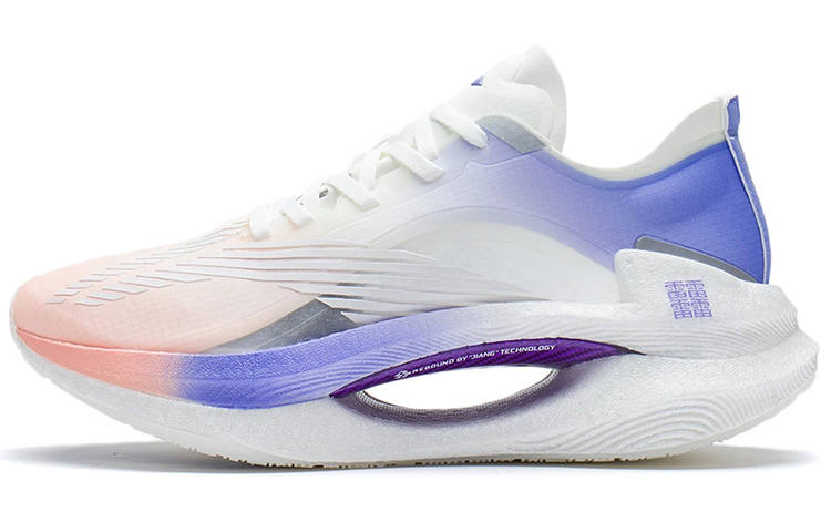 Li-Ning Li Ning Shadow 1.0 Running Shoes Women's Low Top Neon Soft Orange/Neon Hydrangea Blue Purple