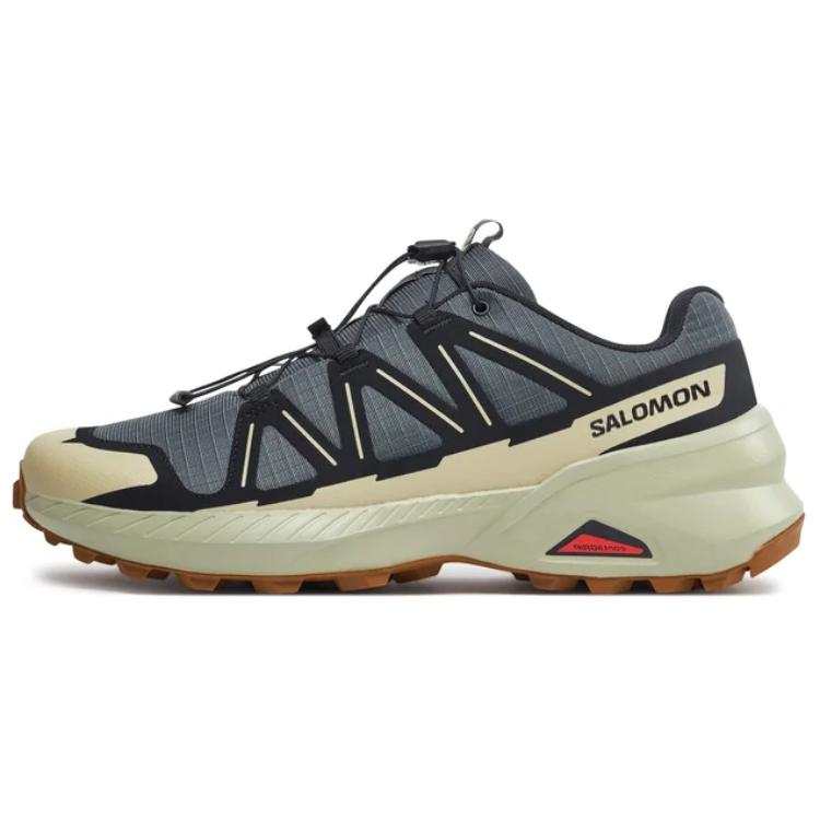SALOMON Slip Resistant Abrasion Resistant Low top Casual Running Shoes Men's Gray
