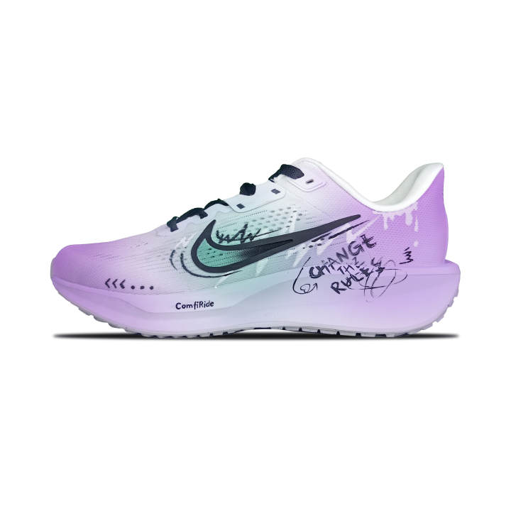 Nike Nike Quest 6 Cushioning Breathable Lightweight Low top Running Shoes Unisex Purple