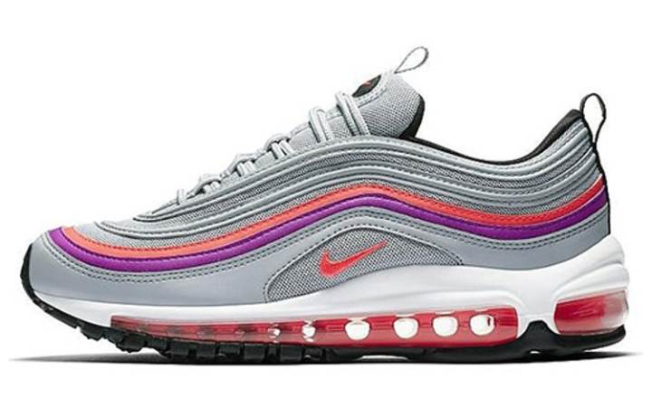 Nike Nike Air Max 97 Wolf Grey Solar Red Vivid Purple Women's
