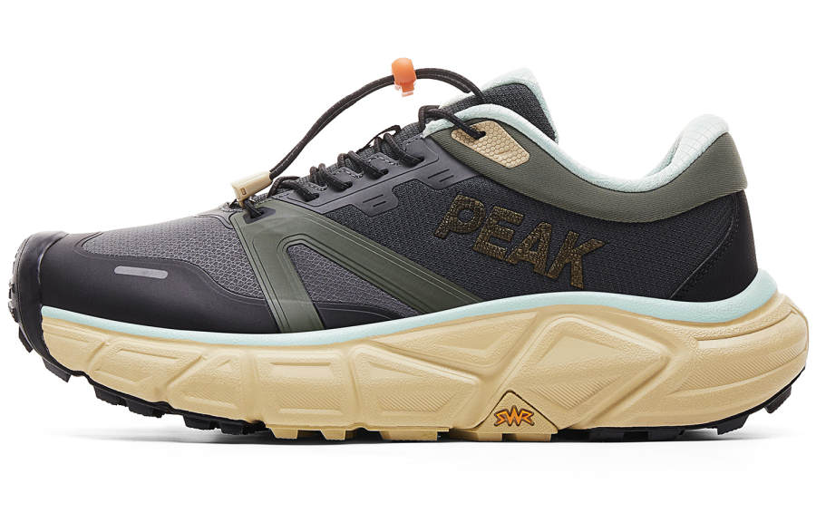 PEAK PEAK Running Shoes Men's Low Top Deep Moss Green/Magnet Gray