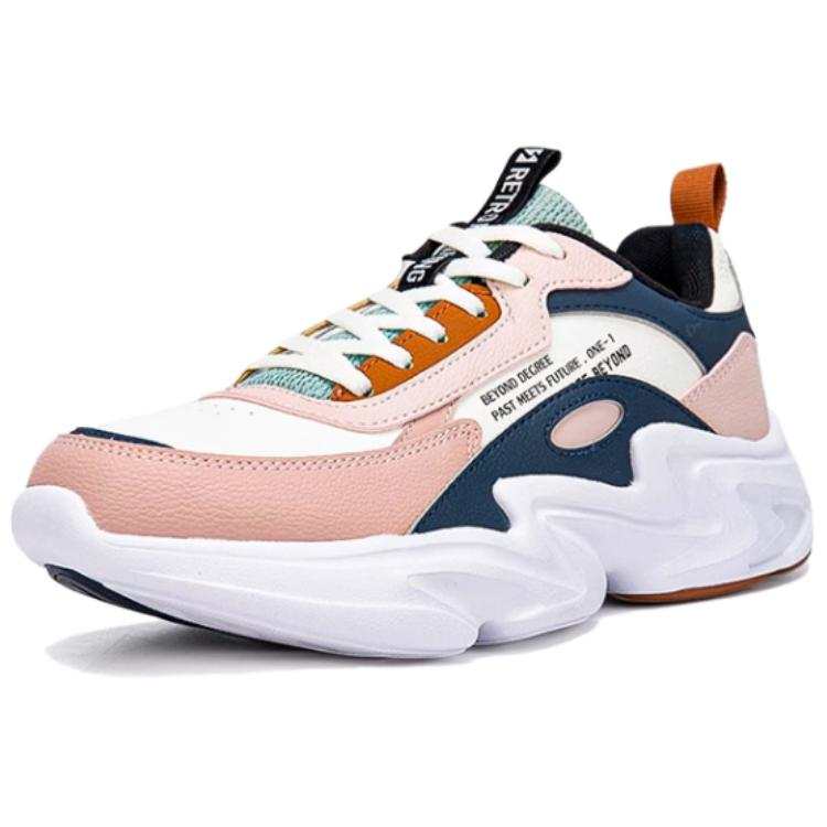 361° Cushioning, Wear Resistant Low top Running Shoes Women's White Pink