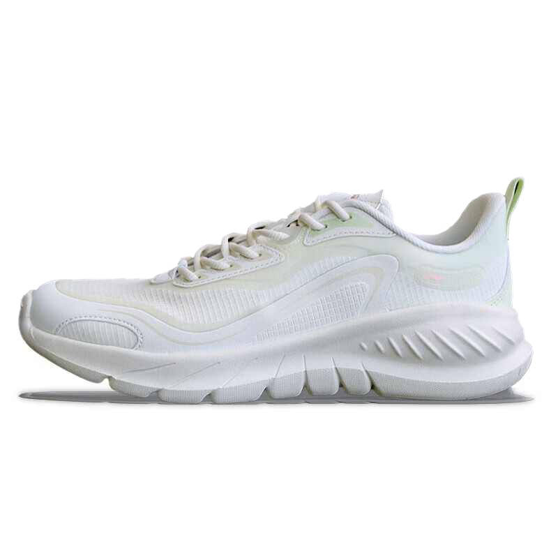 Li-Ning Li Ning Slip Resistant Abrasion Resistant Low top Running Shoes Women's White Green