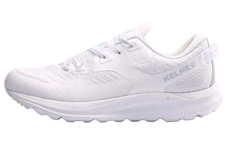 KELME Textile, TPU Cushioning Abrasion Resistant Low top Casual Running Shoes Unisex White
