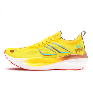 DUANGOU Cushioning Slip Resistant Abrasion Resistant Breathable Low top Running Shoes Unisex Yellow