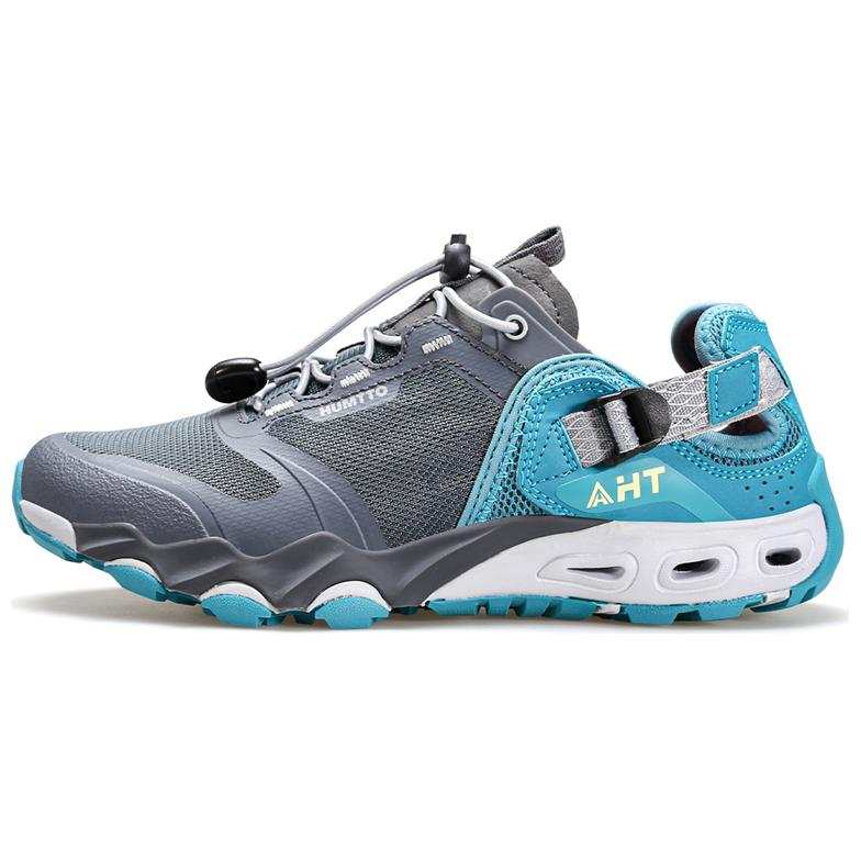 HUMTTO Comfortable Slip Resistant Slip Resistant Outdoor Shoes Men's Gray Blue