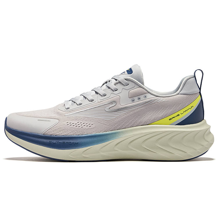 Erke Cushioning Rebound Low top Neutral Force Technology Sprint Running Shoes Men's Mist Gray