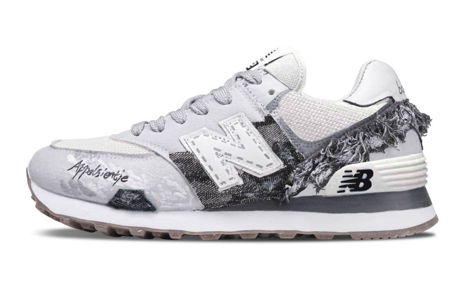 New Balance New Balance NB 574 Abrasion Resistant Low top Running Shoes Unisex Gray Black