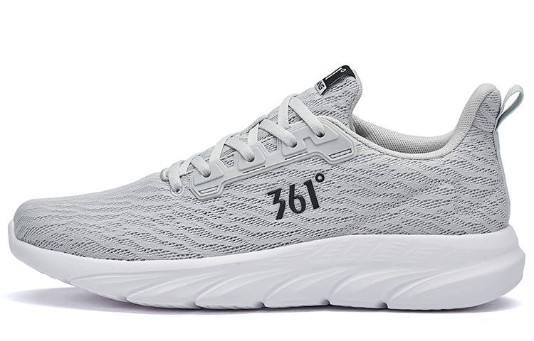 361° Athleisure Cushioning, Wear Resistant Low top Running Shoes Men's Photon Gray Obsidian Black