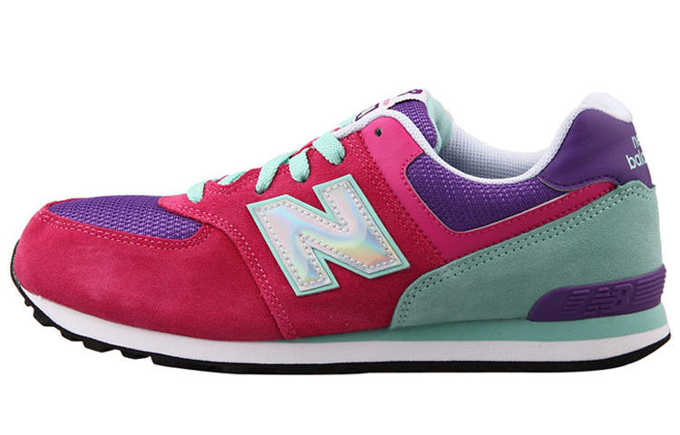 New Balance New Balance NB 574 Abrasion Resistant Low top Running Shoes Women's Red Purple Green