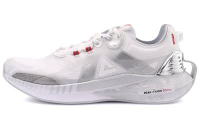 PEAK Tai Chi 3.0 Pro Casual Slip Resistant Abrasion Resistant Low top Taichi Running Shoes Men's White Silver