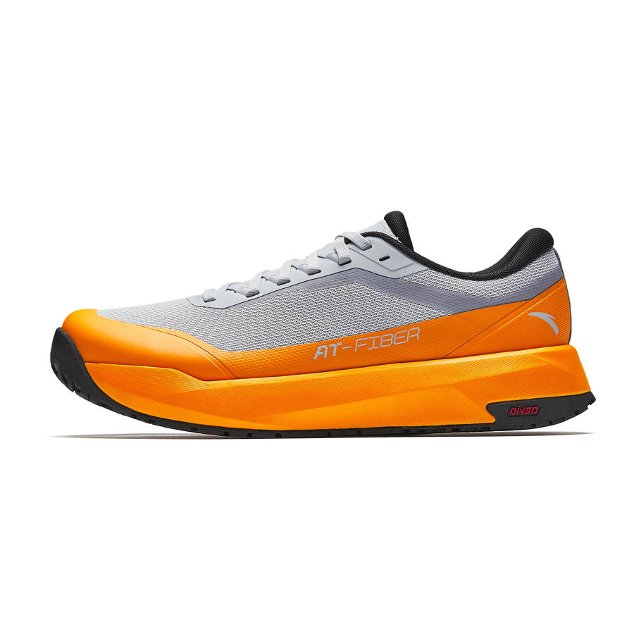 Anta Wear resistant And Lightweight Low top Casual City Commuting Running Shoes Men's Gray Orange