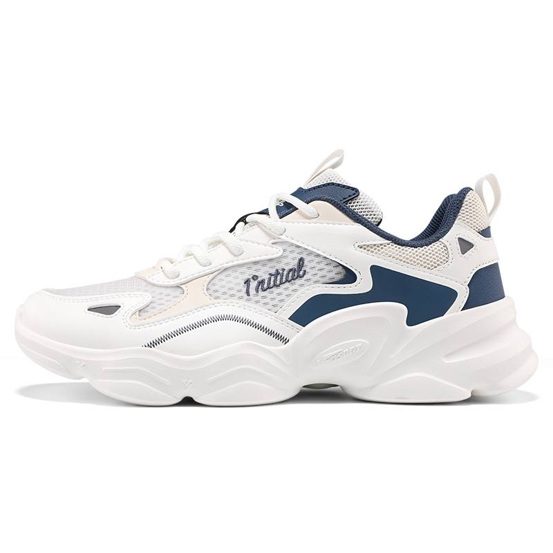361° Yunshu Slip Resistant, Abrasion Resistant, Breathable Low top Casual Sprint Running Shoes Men's White Blue