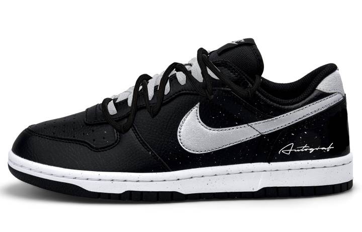 Nike Nike Big Low top Skateboard Shoes Men's Black Silver