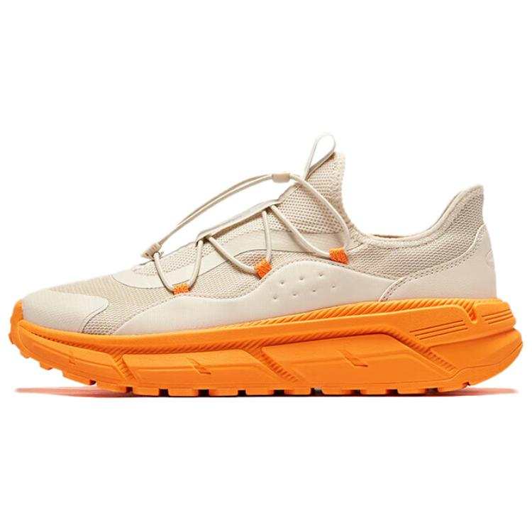 Erke Slip Resistant And Abrasion Resistant Coverage Low top Chunky Sneakers Men's Beige Orange