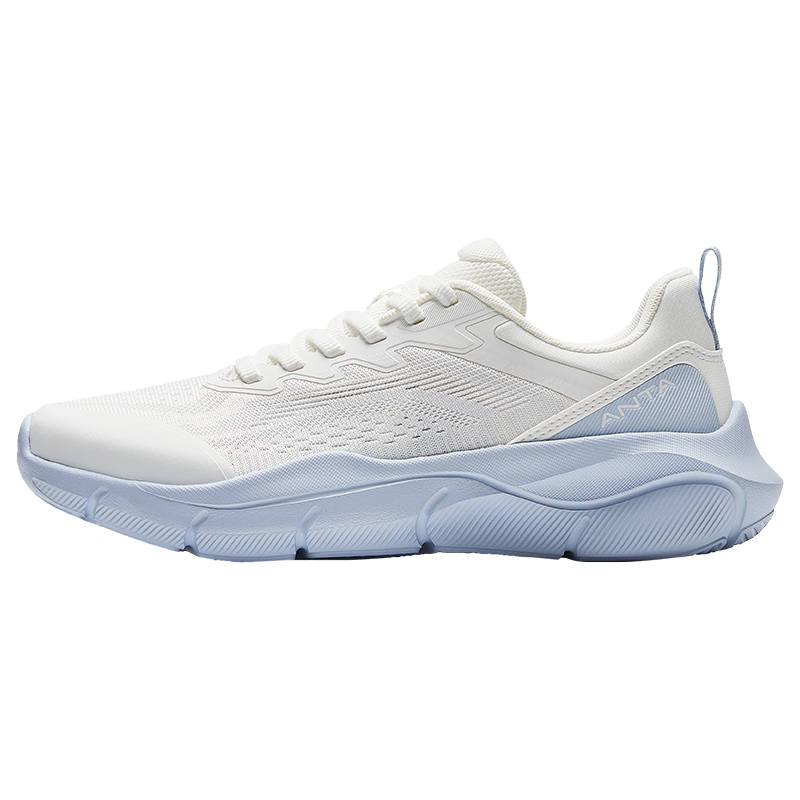 Anta Cushioning Breathable Cushioning Breathable Low top Casual Running Shoes Women's White Blue