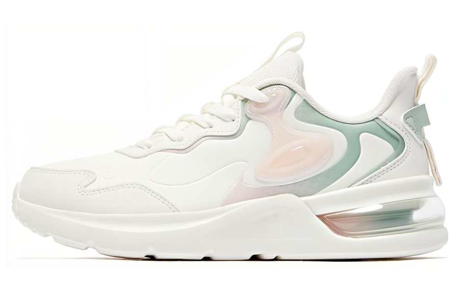 QIAODAN Slip Resistant, Abrasion Resistant, Waterproof Low top Running Shoes Women's White Cyan