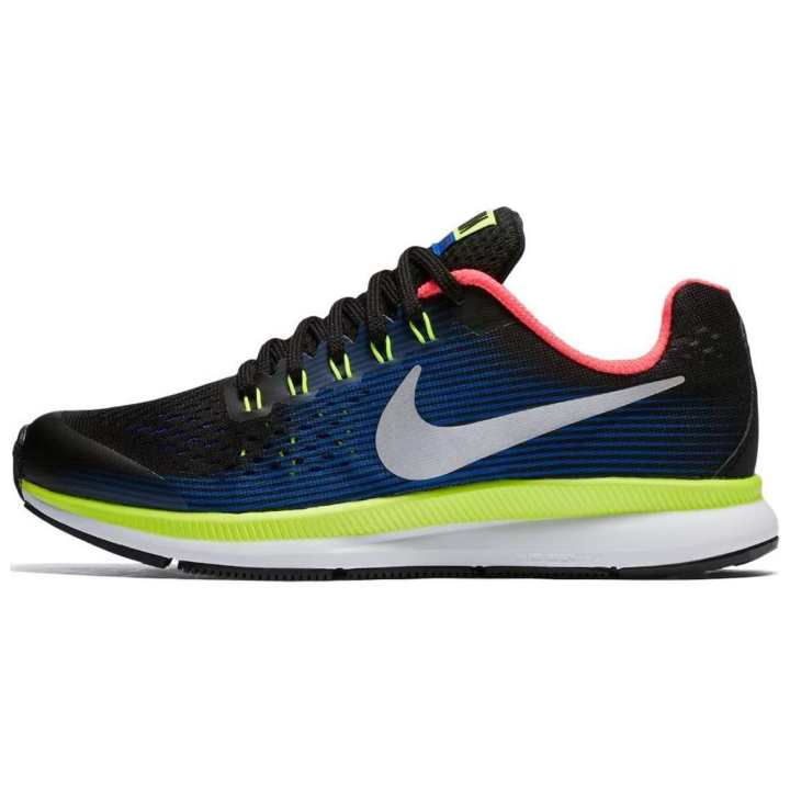 Nike Nike Zoom Pegasus 34 Black Volt Racer Blue GS