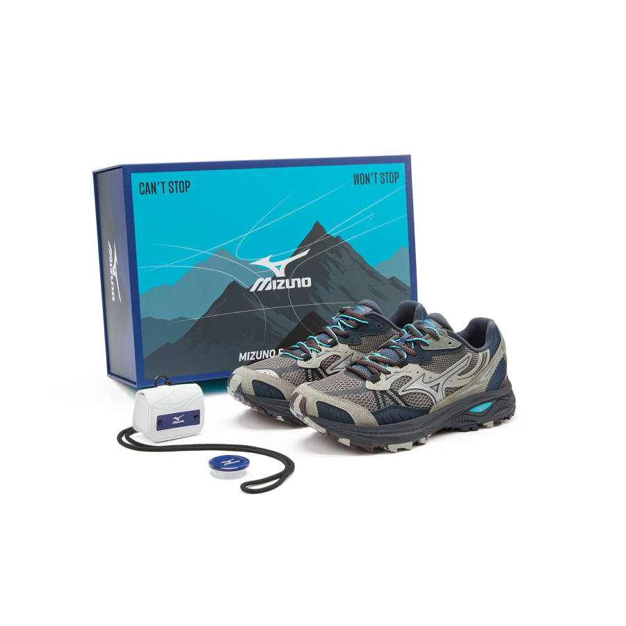 Mizuno POIZON x Mizuno Racer ADV Cushioning, Wear Resistant Low top EVA Material City Commuting Running Shoes Unisex