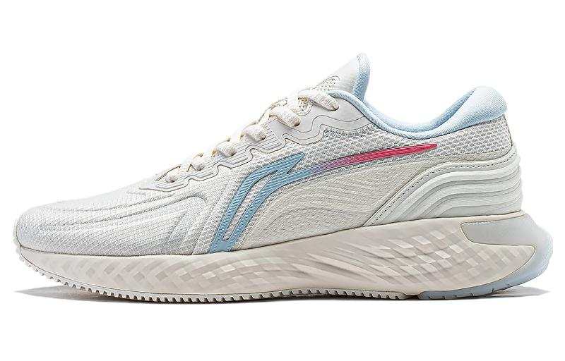 Li-Ning Li Ning Cloud Shield Cushioning Reflective Rebound Low top Running Shoes Women's Ecru
