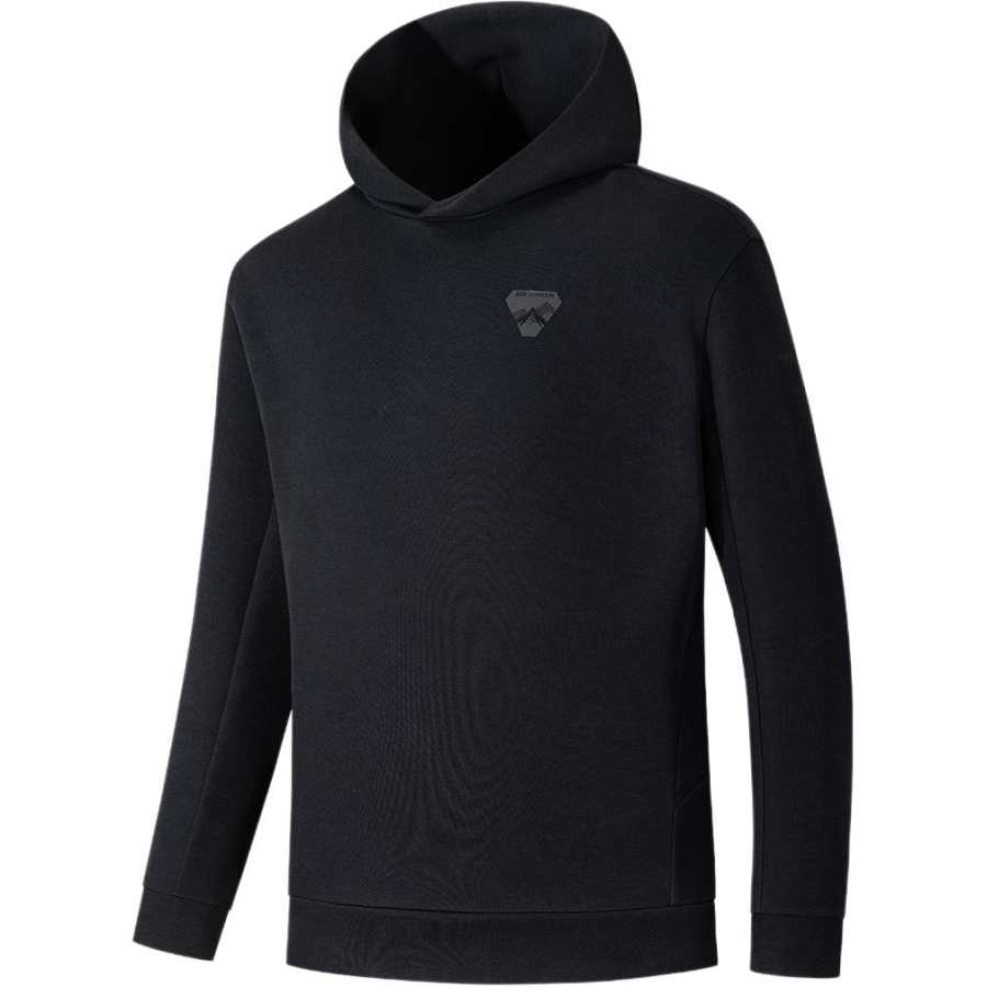 ANTA Sweatshirts Men's Black Hooded Moderate Regular