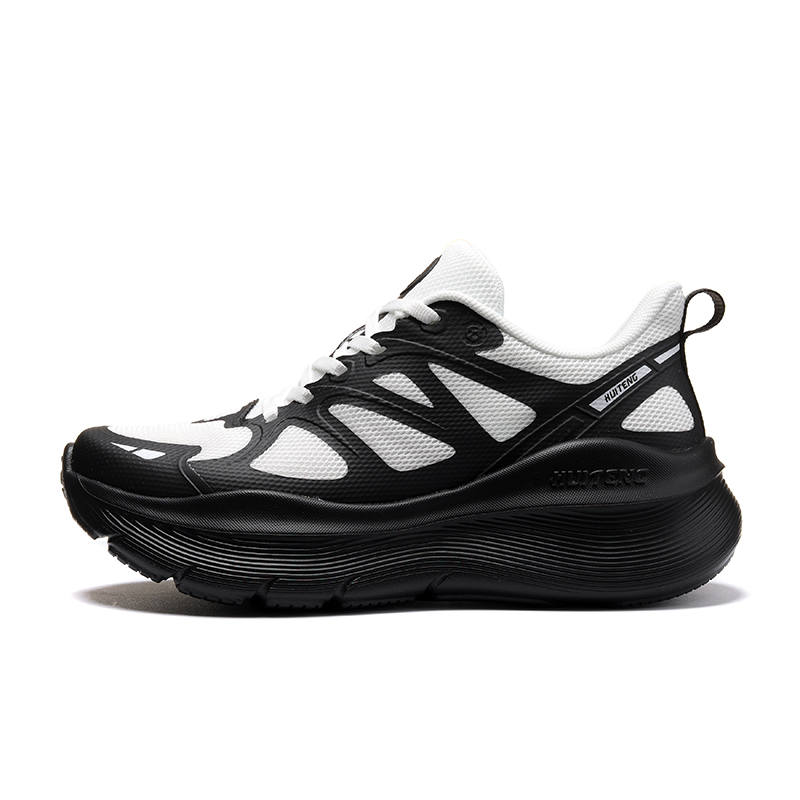 HUITENG Running Shoes Unisex Low Top Black White/Vibrant Orange/Dopamine Pink/Dream Blue/Phantasm Purple/Interstellar Black