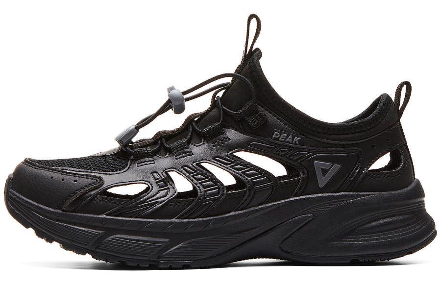 PEAK Low top Cushioning Abrasion Resistant Breathable Slip Resistant Running Shoes Women's All Black