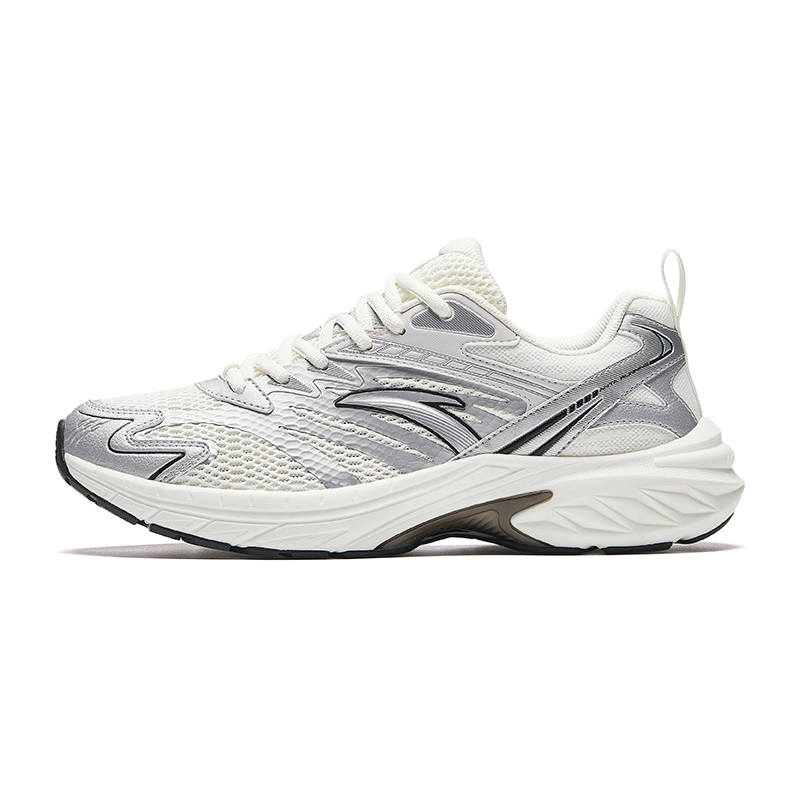 Anta AT2000 Fabric Slip Resistant Abrasion Resistant Low top Running Shoes Men's Gray White