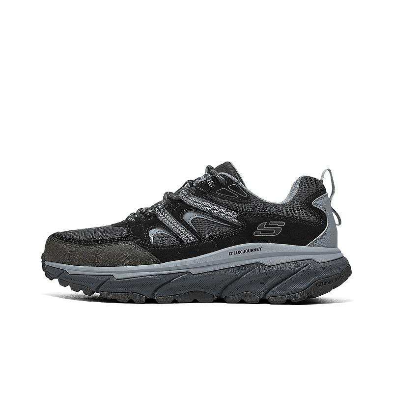 Skechers OUTDOOR MENS Synthetic Leather Comfortable Low top Outdoor Shoes Men's Black