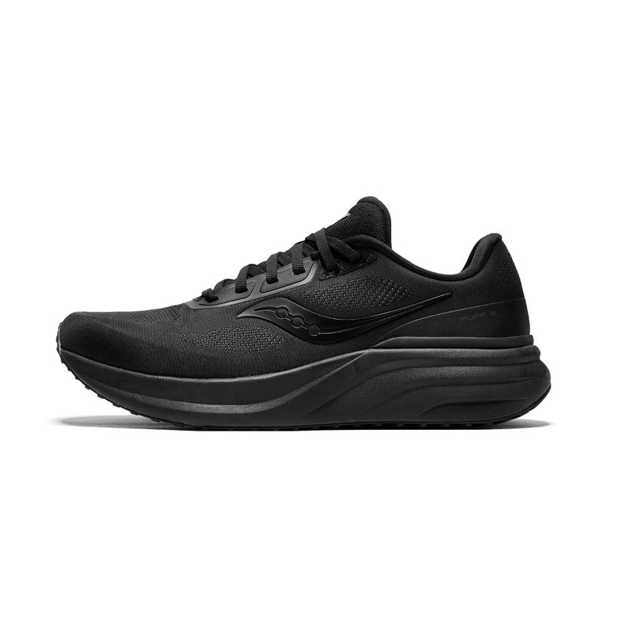 Saucony Puff Cream Puff 3 Low top Casual Running Shoes Unisex Black