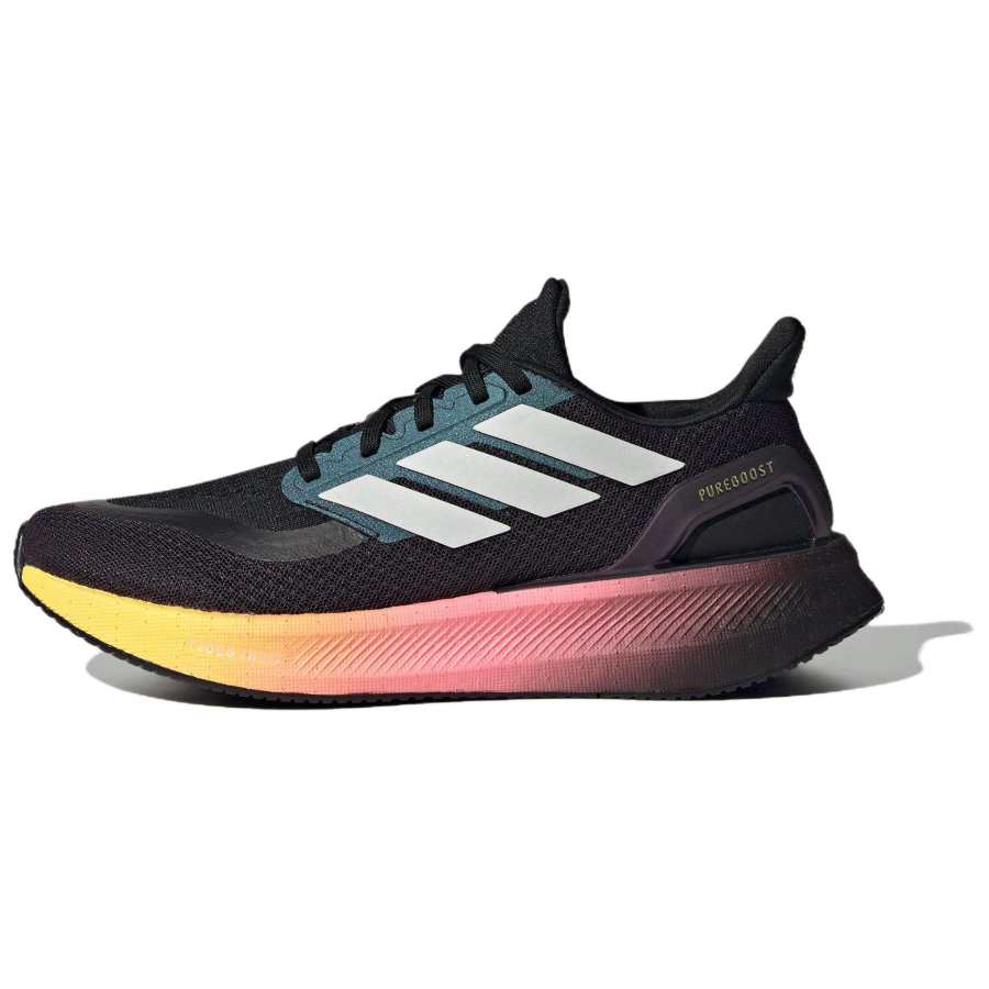 Adidas Adidas PUREBOOST 5 Shock Absorbers Slip Resistant Abrasion Resistant Low top Casual Running Shoes Women's Black Silver