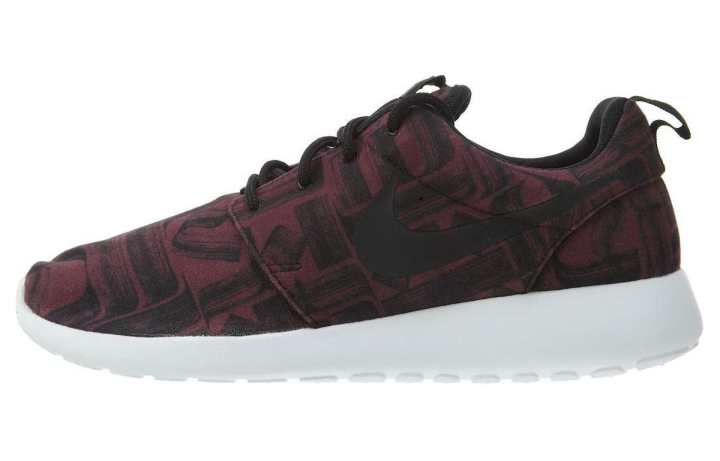Nike Nike Roshe One Print Night Maroon Black Black Women's