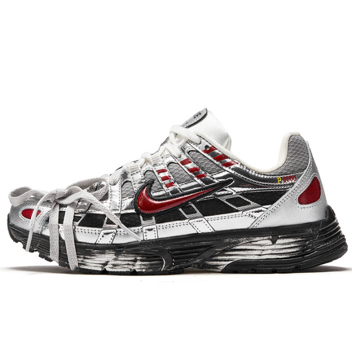 Nike Nike P 6000 Slip Resistant Slip Resistant Low top Running Shoes Unisex White Black