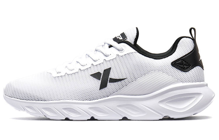 XTEP Abrasion Resistant Slip Resistant Abrasion Resistant Slip Resistant Low top Running Shoes Men's White