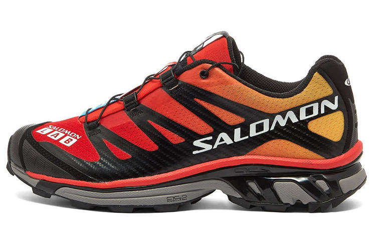 SALOMON XT 4 Athleisure Cushioning Abrasion Resistant Breathable Coverage Lightweight Low top Running Shoes Men's Red