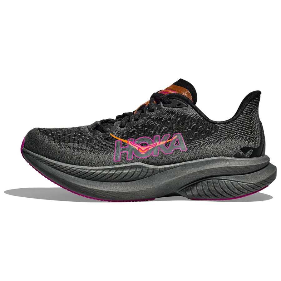 HOKA ONE ONE MACH 6 Comfortable Slip Resistant, Abrasion Resistant, Rebound Low top Running Shoes Women's Black