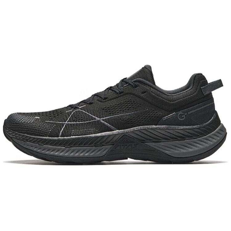 Anta Champion Comfortable Slip Resistant Low top Running Shoes Men's Black