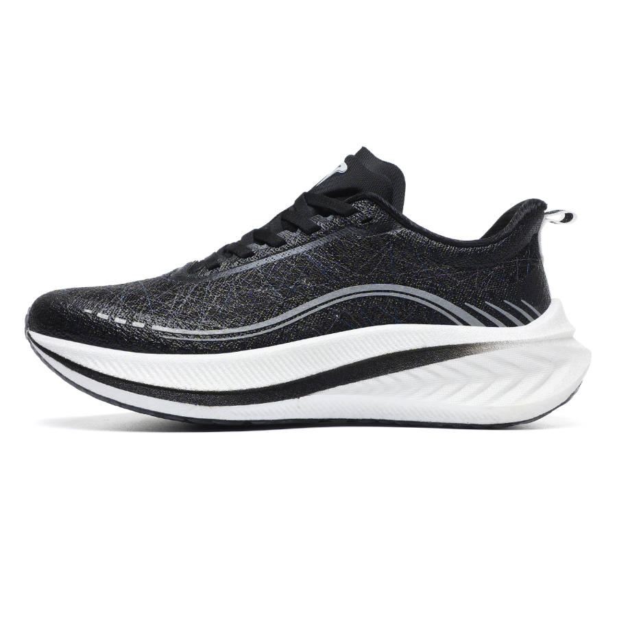 TREEPERI TREEPERI Low top Carbon Plate Casual Marathon Training Sprint Running Shoes Unisex Cosmic Black