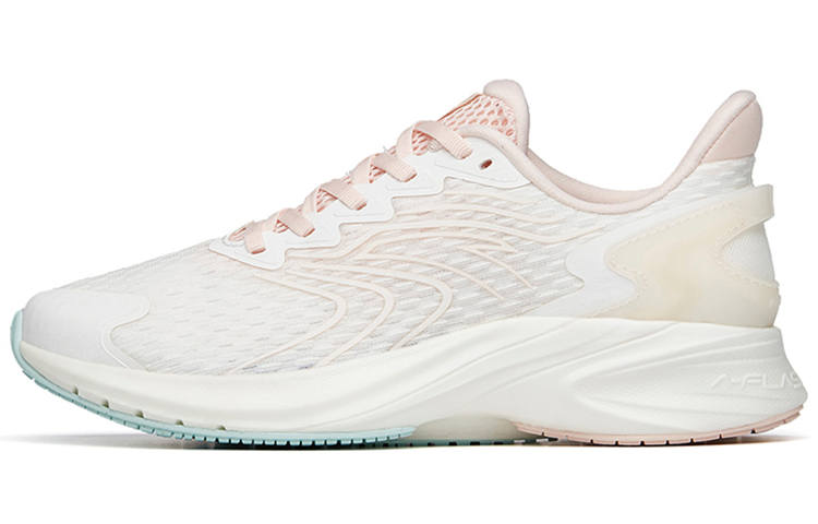 Anta Running Collection Comfortable Slip Resistant Low top Running Shoes Women's Pink White
