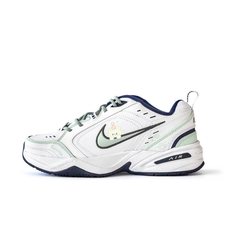 Nike Nike Air Monarch 4 Slip Resistant Abrasion Resistant Low top Chunky Sneakers Unisex Light Green