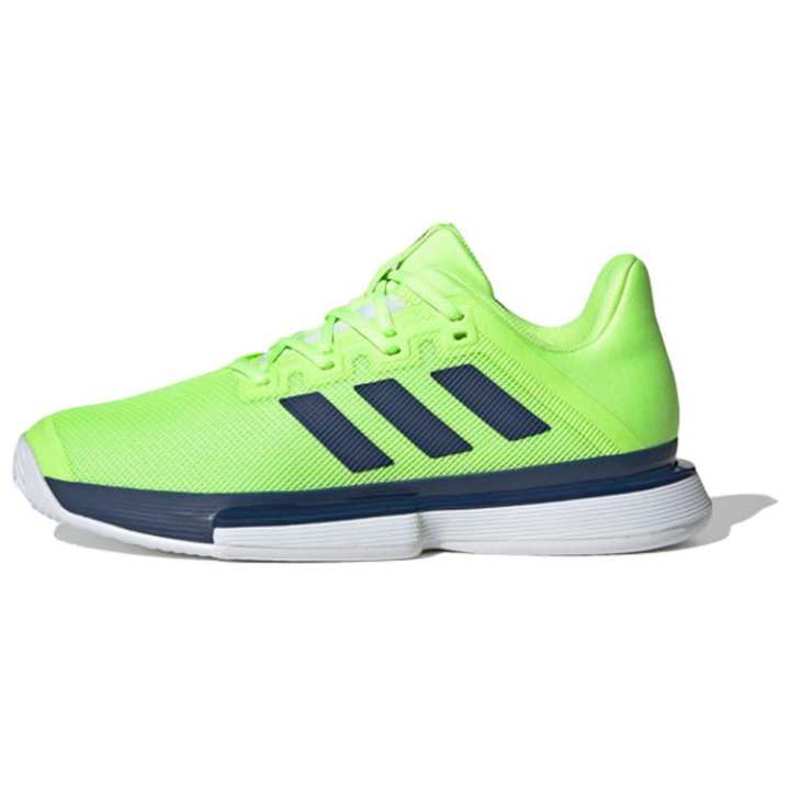Adidas Adidas Solematch Bounce Comfortable Slip Resistant Low top Running Shoes Men's Green Gray White