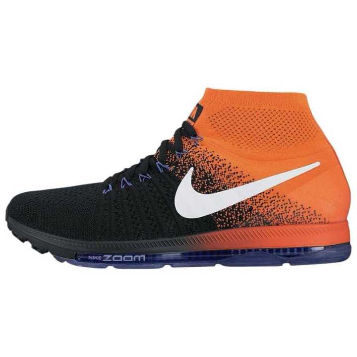 Nike Nike Slip Resistant Abrasion Resistant Mid top Casual Running Shoes Men's Black White Orange