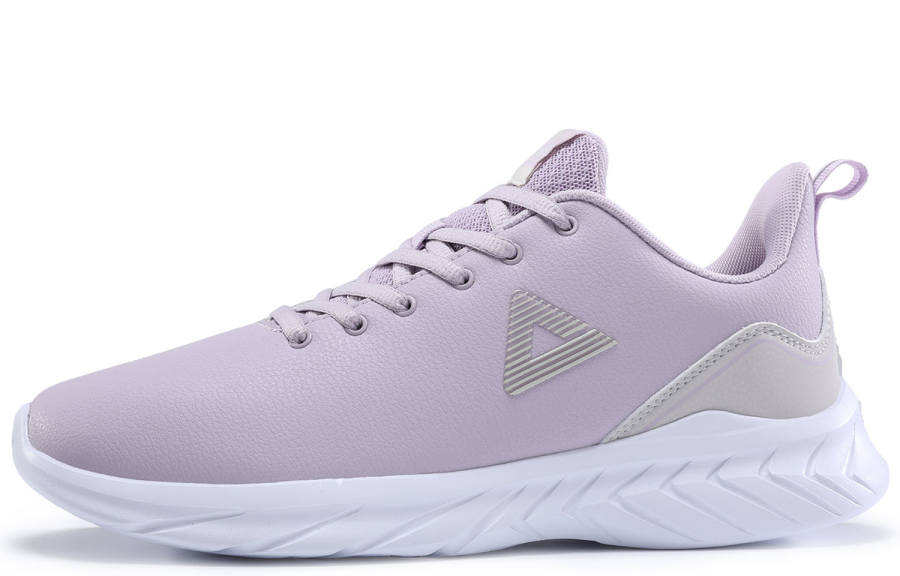 PEAK Leather Waterproof Lightweight Waterproof And Lightweight Low top Running Shoes Women's Misty Mimic Purple