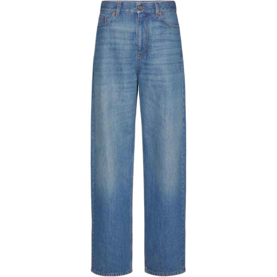 Valentino high-rise wide-leg jeans