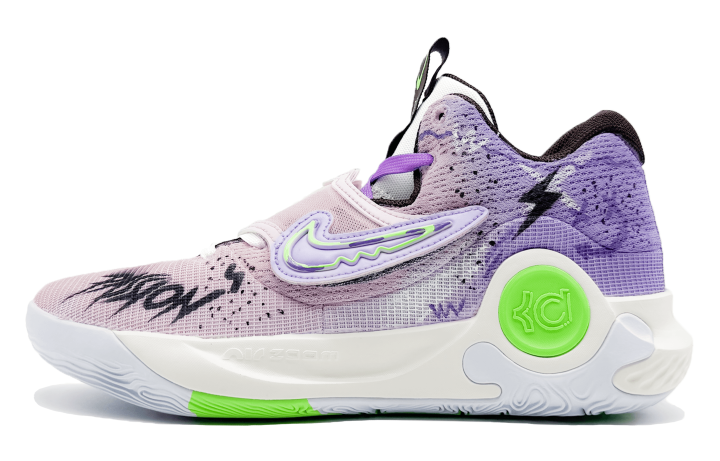 Nike Nike KD Trey 5 X Low top Casual City Commuting Running Shoes Unisex Black Purple