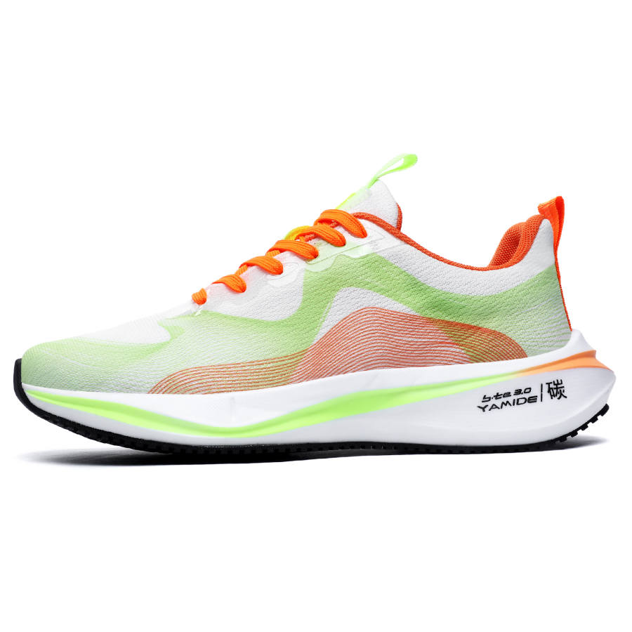 YAMIDE Balance Lightweight Balance Lightweight Low top Sprint Running Shoes Men's Green Orange