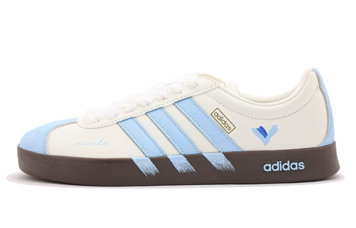 Adidas Adidas VL COURT 2.0 Coverage Abrasion Resistant Coverage Abrasion Resistant Low top Skateboard Shoes Unisex Sky Blue
