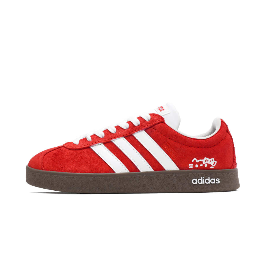 Adidas Adidas VL COURT 2.0 Red Catberry Slip Resistant Slip Resistant Low top German Army Trainers Unisex Red