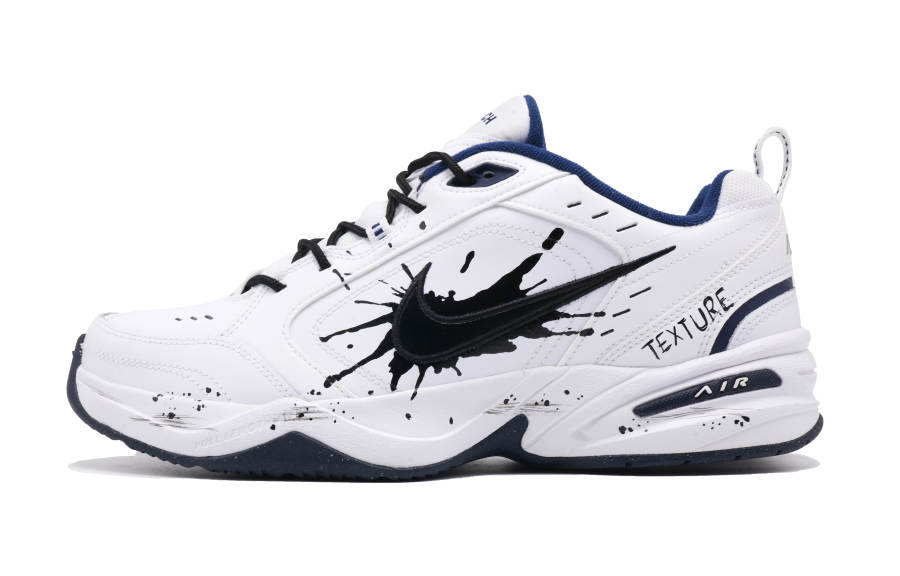 Nike Nike Air Monarch 4 Slip Resistant Low top Chunky Sneakers Unisex White Black